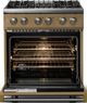 Viking® 5 Series 30" Golden Hour Pro Style Dual Fuel (LP) Range with Polished Chrome Trim-1