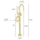 ZLINE Autograph Edition Emerald Bay Polished Gold Bath Tub Filler with Hand Shower-5