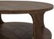 International Furniture Direct Balam Stained Brown Round End Table-3