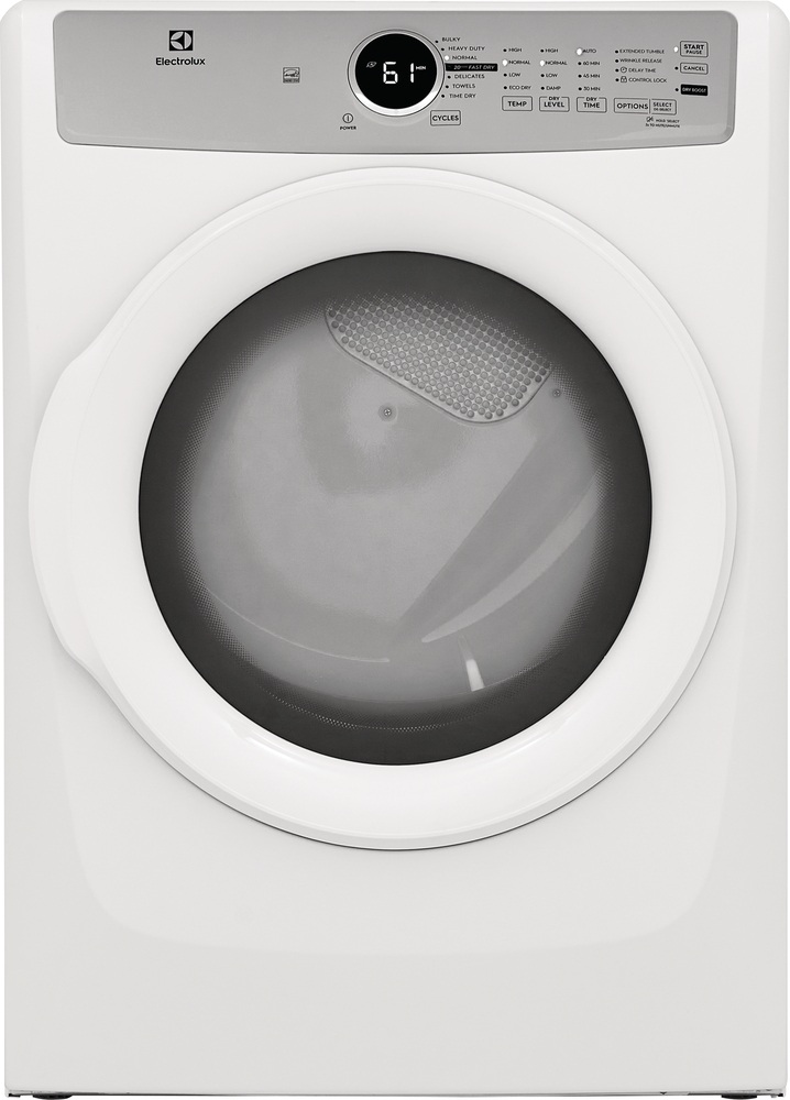 Electrolux 8.0 Cu. Ft. White Front Load Electric Dryer | TJ