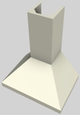 Vent-A-Hood® 30" Biscuit Wall Mounted Range Hood-2