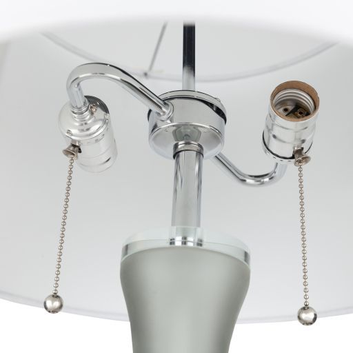 Surya Caviness Gray Frosted Table Lamp-4