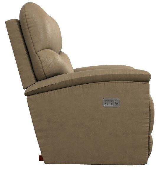 La-Z-Boy® Trouper Silt Power Rocking Recliner with Headrest and Lumbar-2