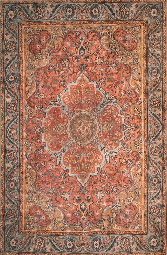 KAS Rugs London Rust Valencia 5'x8' Area Rug-0