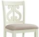 Elements International Stone White Swirl Back Counter Side Chair-1