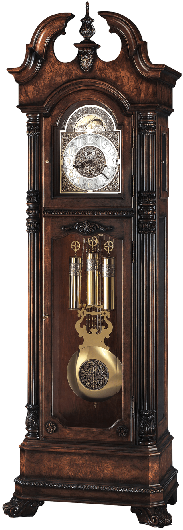 Horloge Cheminée Howard Miller Humphrey - Style Vintage Cerisier Vieilli - Mouvement Quartz - Chiffres Romains