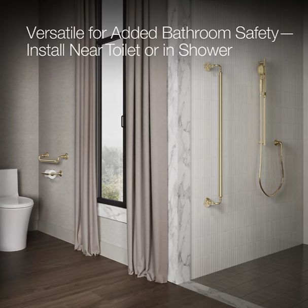 KOHLER® Artifacts® Polished Chrome 18" Grab Bar-3