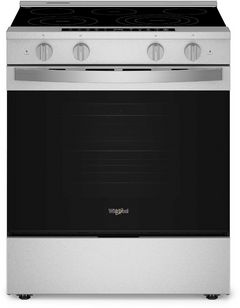 Whirlpool® 30" Fingerprint Resistant Stainless Steel Slide In Electric Range