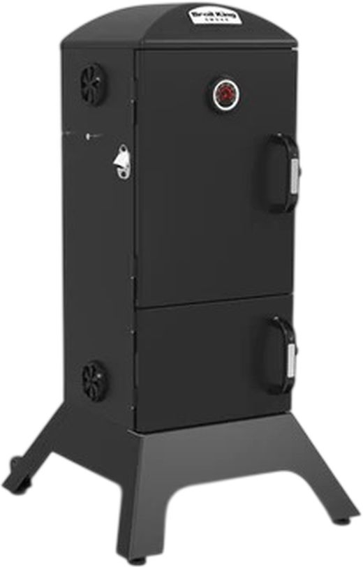Broil King® 22” Black Freestanding Charcoal Cabinet Smoker-2