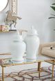 A & B Home Seaford White Ginger Jar-2