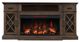 Twin Star Home Hamilton Brown 70'' Media Mantel with Panoglow Electric Fireplace-3