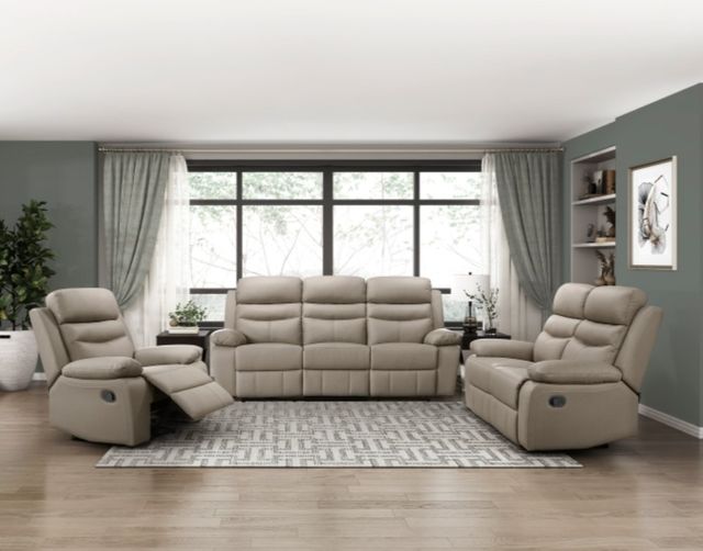 Homelegance® Hancock Latte Manual Recliner-1