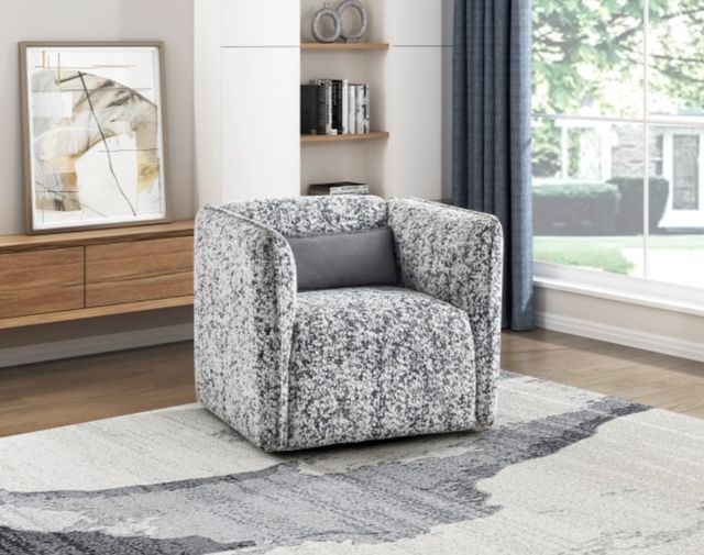 Homelegance® Finnegan Gray Swivel Chair-1