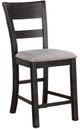 Furniture of America® Sania 2-Piece Antique Black Counter Dining Chair Set-0