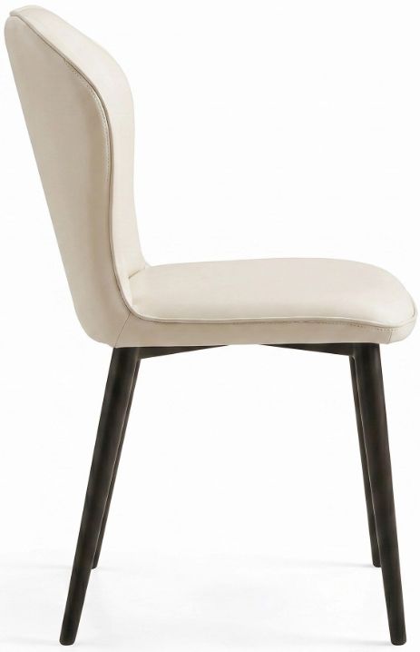 Cramco Vina Matte Black/Pearl Dining Side Chair-3