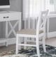 Jofran Inc. Hobson Beige/White X-Back Desk Chair-1