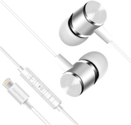 Naztech Platinum MFi Lightning Earphones -0