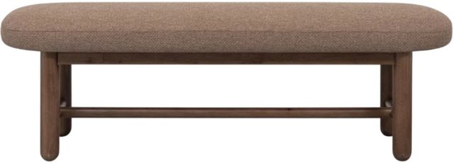 Modus Furniture Astor Claystone Upholstered Dining Bench-1