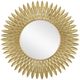 Currey & Company Plume Brass Round Mirror-0