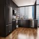 KitchenAid® 33 in. 22.1 Cu. Ft. Black Stainless Steel with PrintShield™ Finish French Door Refrigerator-2