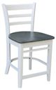 John Thomas Furniture® Dining Essentials Emily Heather Gray/White Stool-0