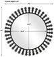 Uttermost® Aziel Satin Black Round Mirror-2