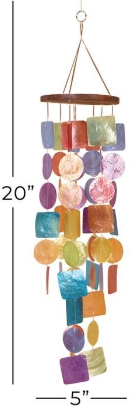 Deco Marche Multi Colored 20" Windchime-1