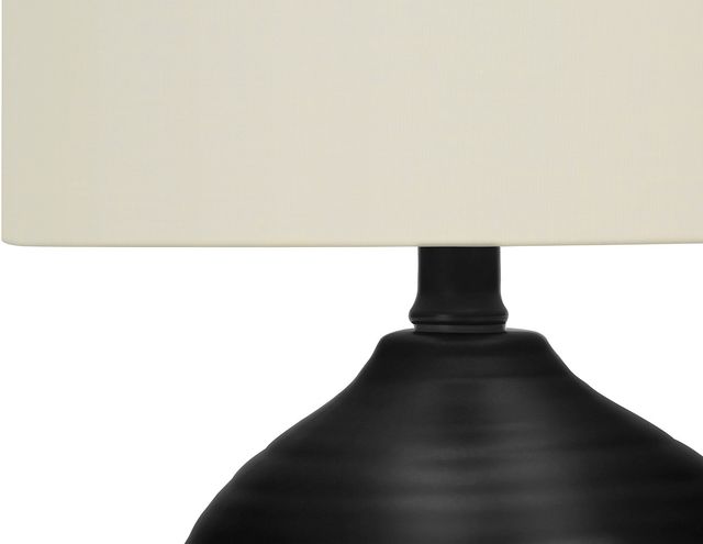 Monarch Specialties Inc. 17"H Black Ceramic Table Lamp-1