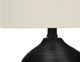 Monarch Specialties Inc. 17"H Black Ceramic Table Lamp-1