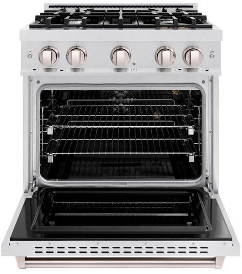 ZLINE Classic 30" Satin Stainless Steel Pro Style Gas Range-1