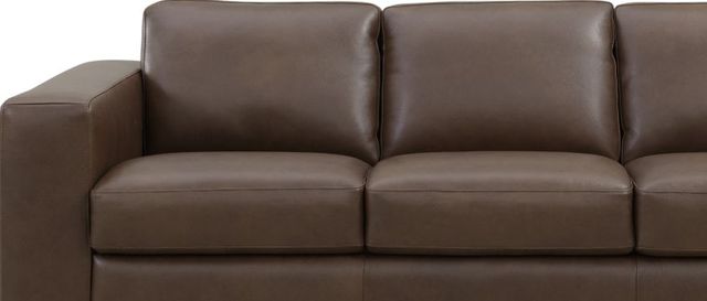 Leather Italia™ Savino Inglewood VIntage Brown Cigar Queen Sleeper Sofa with Mattress-1