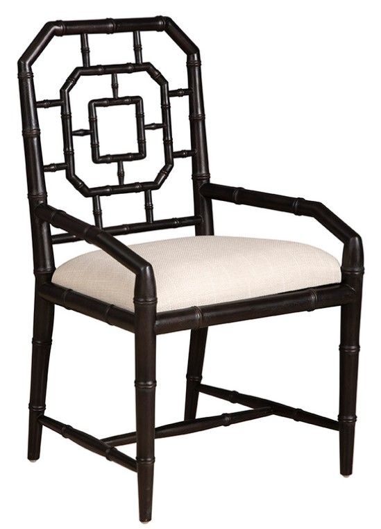 Furniture Classics Lahara Black/White Dining Arm Chair-0