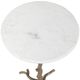 Uttermost® Calais Antique Brass/White Marble Accent Table-5