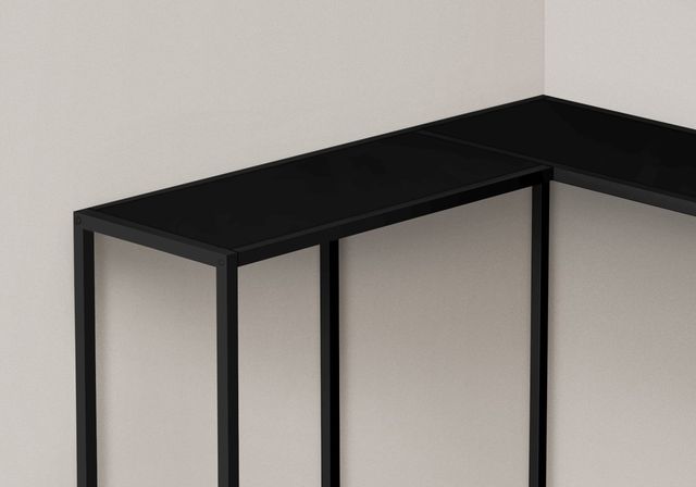 Monarch Specialties Inc. 36"L Black Corner Console Table-1