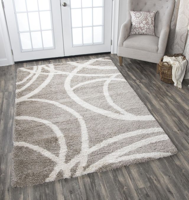 Rizzy Home Adana Cream 7'10" x 10'6" Rug-4