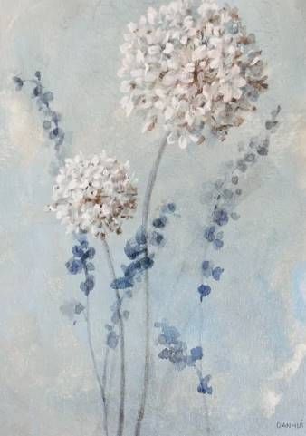 Stylecraft Blue/Light Blue/Off-White Wall Art-1
