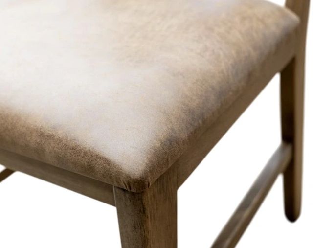 International Furniture Direct Mezquite Brown Upholstered Seat Side Chair-3
