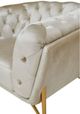 VIG Furniture Divani Casa Stella 3-Piece Beige Velvet Sofa Set-3