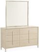 Michael Amini® Lotus Bay Sand Small Dresser with Mirror-0