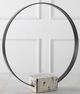 Uttermost® Around Again Satin Black/White Coral Circular Sculpture-1