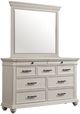 Elements International Slater Antique White Mirror-1