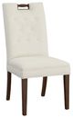 Fairfield® Customizable Entree Dining Pull Tall Tufted Back Dining Chair with Tobacco Legs-0