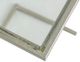 A & B Home Mirrored Tabletop Beverage Table with Antique White Frame-3