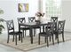 Brassex Inc. Eastwood 7-Piece Black/Grey Dining Set-3