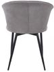 Armen Living Lulu Grey/Black Dining Chair-4