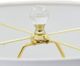 A & B Home Brass/Clear Lamp-3