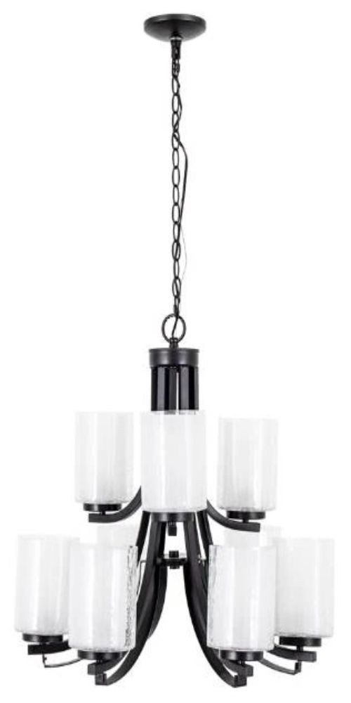YHD Oil Rubbed Bronze 9-Light Chandelier-0