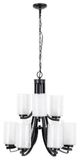 YHD Oil Rubbed Bronze 9-Light Chandelier-0