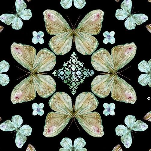 Classy Art Butterfly Kaleidoscope by Carol Robinson Wall Art-1