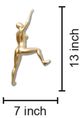Classy Living Off the Wall Woman in Gold Wall Art-1